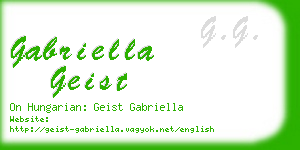 gabriella geist business card